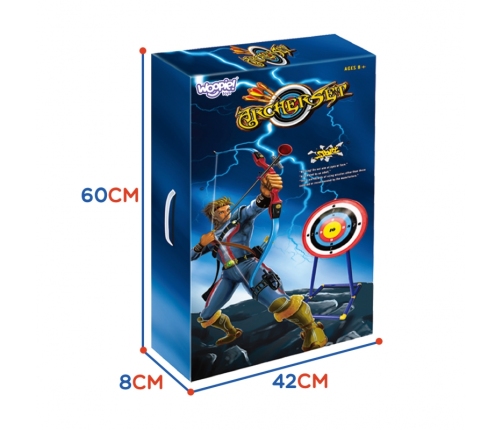 WOOPIE Zestaw Małego Łucznika Łuk Strzały Tarcza  12el.