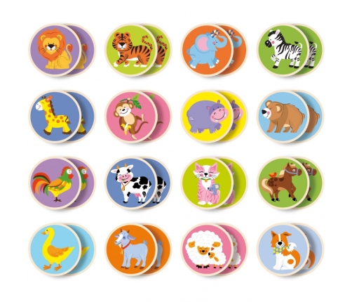 VIGA Gra Zapamiętywanie Memory Zwierzątka