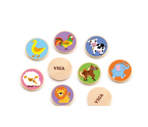 VIGA Gra Zapamiętywanie Memory Zwierzątka