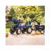 Трактор с педалями с ковшом и прицепом FALK New Holland Blue