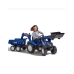 Трактор с педалями с ковшом и прицепом FALK New Holland Blue
