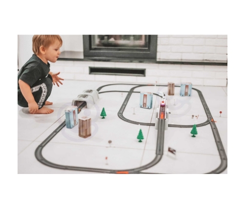 WOOPIE Kolejka Elektryczna Ogromny 914 cm Tor Most Tunel 86 el.