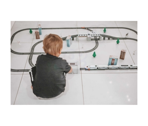 WOOPIE Kolejka Elektryczna Ogromny 914 cm Tor Most Tunel 86 el.