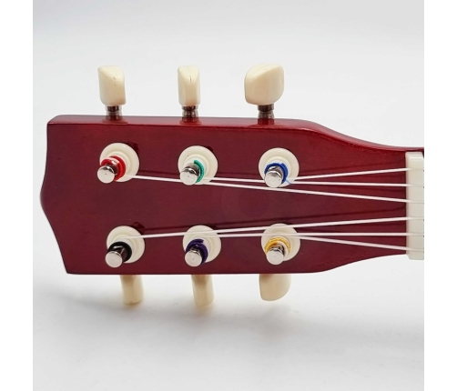 Viga Drewniana gitara dla dzieci Naturalna 21 cali 6 strun