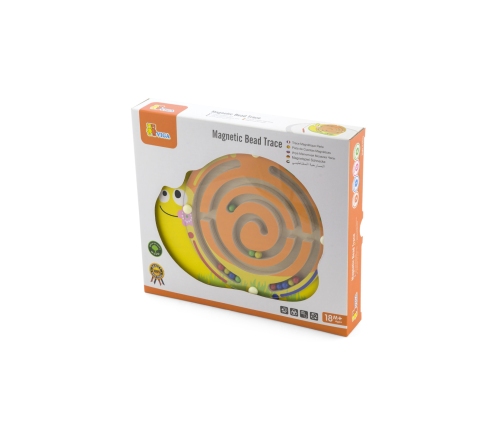 Viga Labirynt Magnetyczny Drewniana gra Śimak