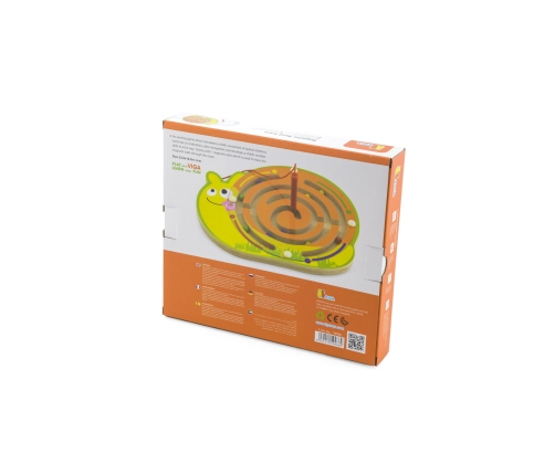 Viga Labirynt Magnetyczny Drewniana gra Śimak