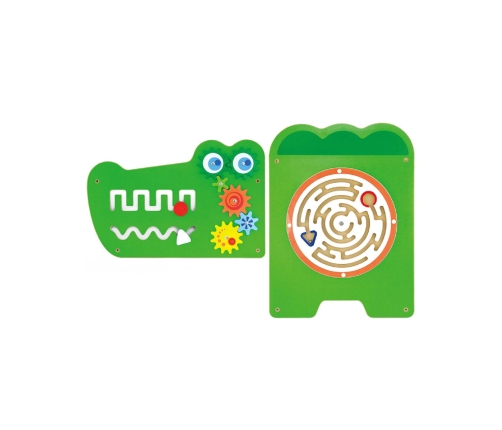 VIGA Tablica Sensoryczna Manipulacyjna Krokodyl Certyfikat FSC Montessori