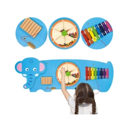 VIGA Tablica Sensoryczna Manipulacyjna Słonik Certyfikat FSC Montessori