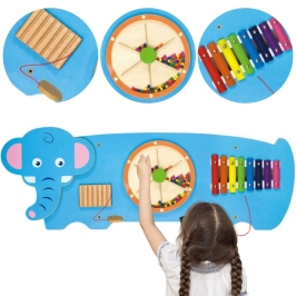 VIGA Tablica Sensoryczna Manipulacyjna Słonik Certyfikat FSC Montessori VIGA Tablica Sensoryczna Manipulacyjna Słonik Certyfikat FSC Montessori