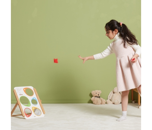 VIGA Drewniana Gra Zręcznościowa Rzut Do Celu Certyfikat FSC