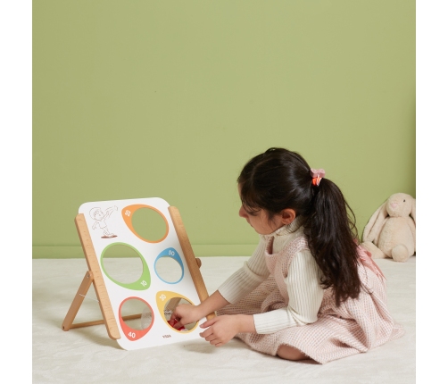 VIGA Drewniana Gra Zręcznościowa Rzut Do Celu Certyfikat FSC