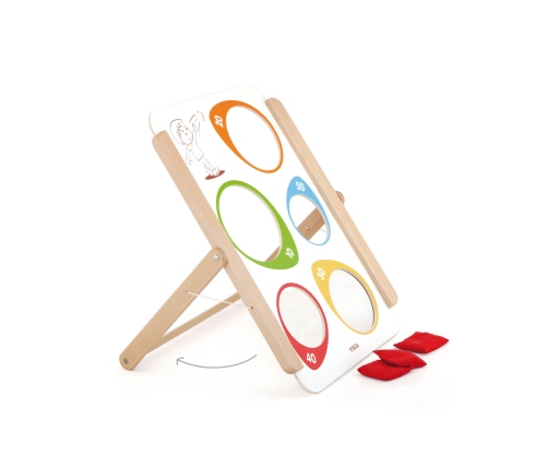 VIGA Drewniana Gra Zręcznościowa Rzut Do Celu Certyfikat FSC