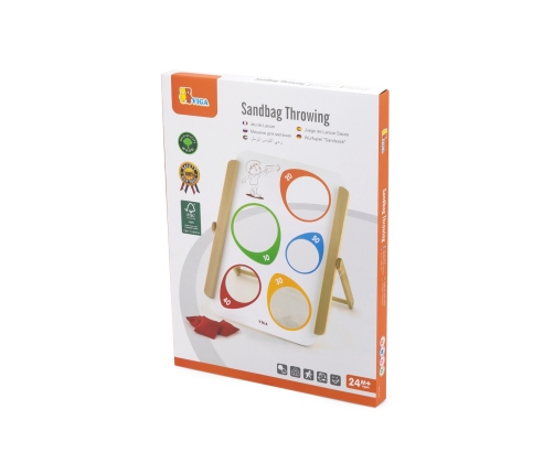 VIGA Drewniana Gra Zręcznościowa Rzut Do Celu Certyfikat FSC