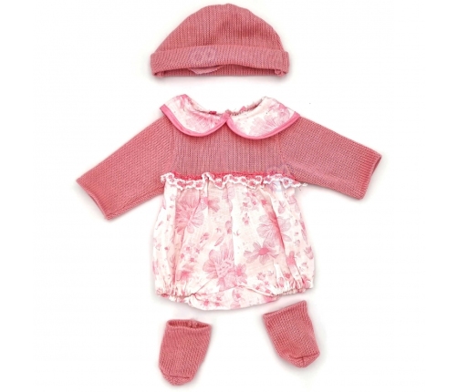 WOOPIE Ubranko dla Lalki Zestaw Sukienka Czapeczka 43 - 46 cm Różowy