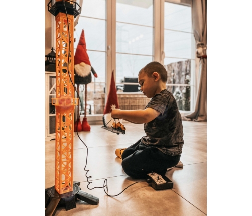 WOOPIE Dźwig Żuraw Zdalnie Sterowany 103 cm R/C Ciężarówka Koparka  + 4 Akc.