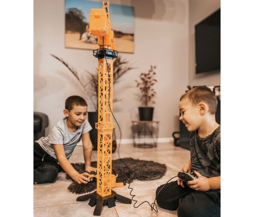 WOOPIE Dźwig Żuraw Zdalnie Sterowany 103 cm R/C Ciężarówka Koparka  + 4 Akc.