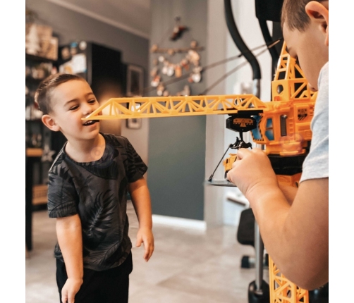 WOOPIE Dźwig Żuraw Zdalnie Sterowany 103 cm R/C Ciężarówka Koparka  + 4 Akc.