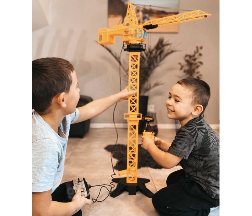 WOOPIE Dźwig Żuraw Zdalnie Sterowany 103 cm R/C Ciężarówka Koparka  + 4 Akc.