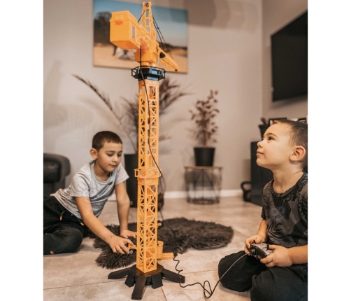 WOOPIE Dźwig Żuraw Zdalnie Sterowany 103 cm R/C Ciężarówka Koparka  + 4 Akc.