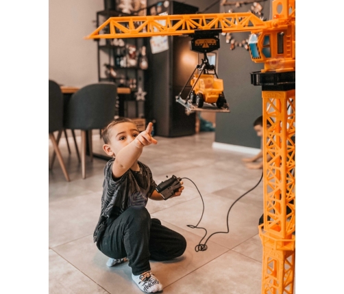 WOOPIE Dźwig Żuraw Zdalnie Sterowany 103 cm R/C Ciężarówka Koparka  + 4 Akc.