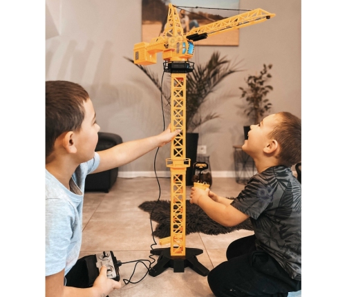 WOOPIE Dźwig Żuraw Zdalnie Sterowany 103 cm R/C Ciężarówka Koparka  + 4 Akc.