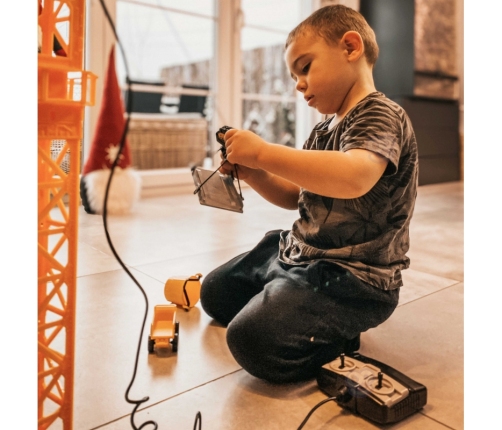 WOOPIE Dźwig Żuraw Zdalnie Sterowany 103 cm R/C Ciężarówka Koparka  + 4 Akc.