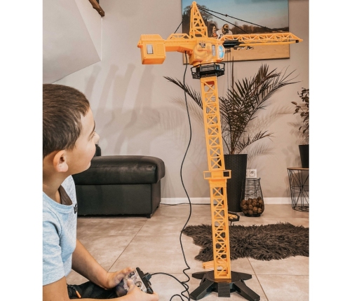 WOOPIE Dźwig Żuraw Zdalnie Sterowany 103 cm R/C Ciężarówka Koparka  + 4 Akc.