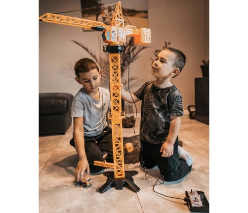 WOOPIE Dźwig Żuraw Zdalnie Sterowany 103 cm R/C Ciężarówka Koparka  + 4 Akc.