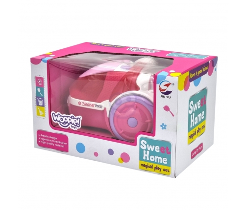 WOOPIE Odkurzacz dla Dzieci z Funkcją Wciągania Różowy