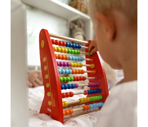 VIGA Drewniane Liczydło edukacyjne