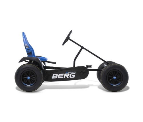 BERG Kartings ar pedāļiem XL B.Rapid Blue BFR Piepūšamie riteņi no 5 gadiem līdz 100 kg