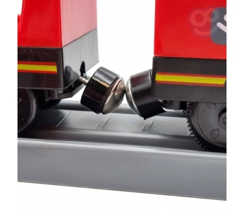 WOOPIE Kolejka Elektryczna Tor Samochodowy Straż Helikopter Auta 92 el.