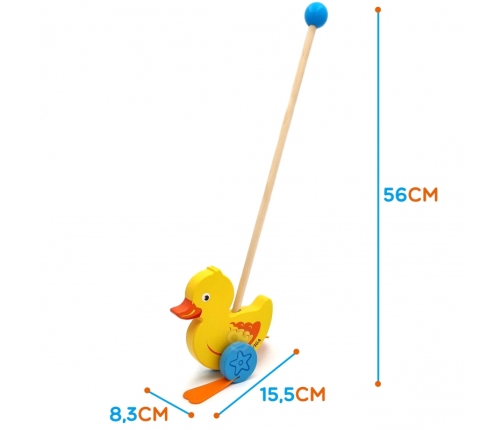 VIGA Drewniany Pchacz Kaczuszka