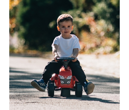 FALK Traktorek Baby Massey Ferguson Czerwony z Przyczepką + akc. Od 1 roku