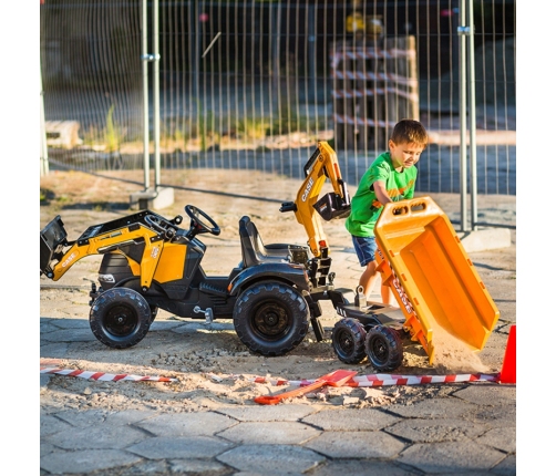 Traktors ar kausu un piekabi FALK Case IH Backhoe