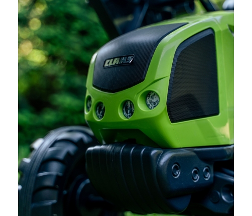 Traktors ar pedāļiem ar piekabi FALK CLAAS Green