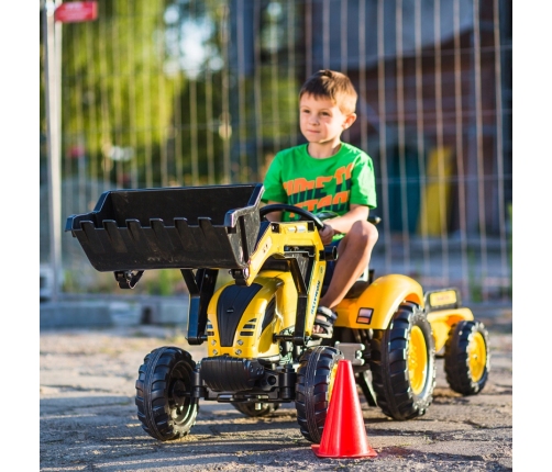 FALK Traktor KOMATSU na Pedały Koparka Łyżka Przyczepka od 2 lat