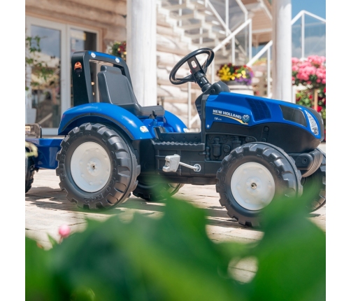 FALK Traktor na Pedały New Holland Duży z Przyczepką od 3 lat