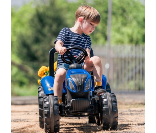 FALK Traktor na Pedały New Holland Duży z Przyczepką od 3 lat