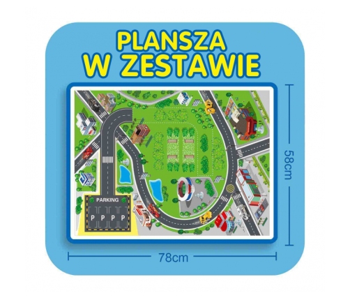 WOOPIE Tor Spirala Garaż dla Samochodzików 3 szt.