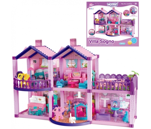 Кукольный домик WOOPIE PONY FANTASY VILLA 120 эл.