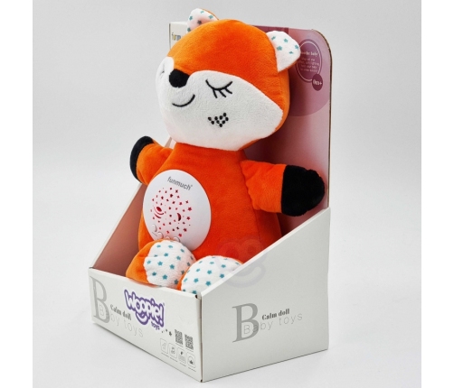 WOOPIE Przytulanka Usypiacz Projektor 2w1 Lis - 10 Kołysanek