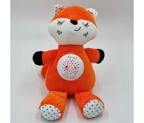 WOOPIE Przytulanka Usypiacz Projektor 2w1 Lis - 10 Kołysanek