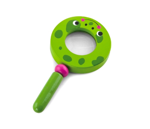 VIGA Drewniana Lupa Dla Dzieci Żabka