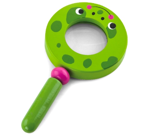 VIGA Drewniana Lupa Dla Dzieci Żabka