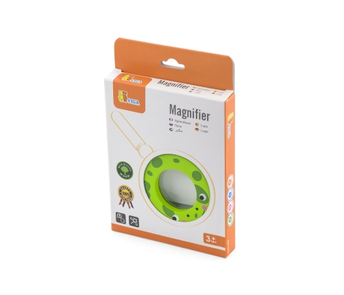 VIGA Drewniana Lupa Dla Dzieci Żabka