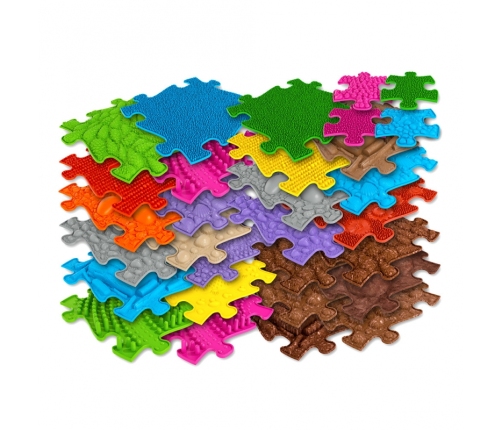 WOOPIE Mata Sensoryczna Ortopedyczna Royal Puzzle 26 el. + 4 małe