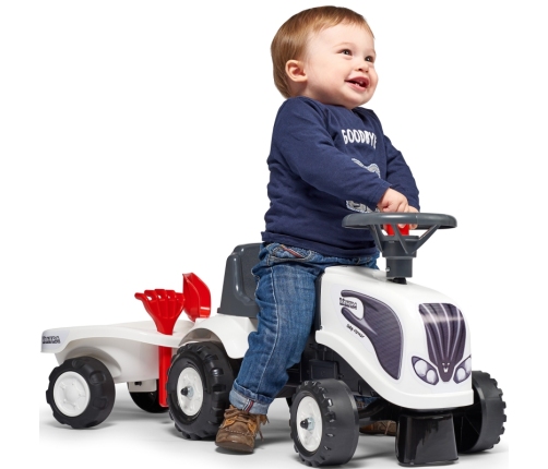 FALK Baby Valtra White Детская трактор-каталка