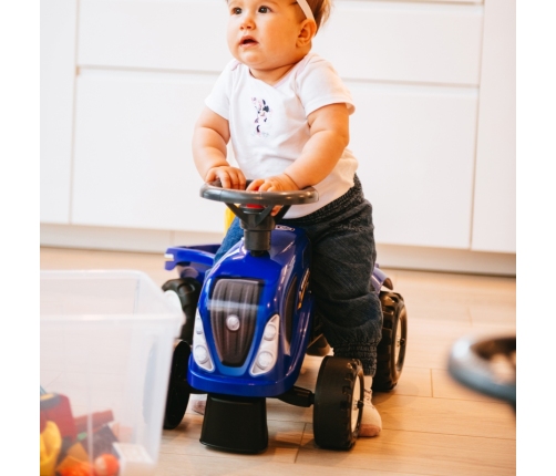 Stumjamā mašīna Traktors FALK Baby New Holland Blue
