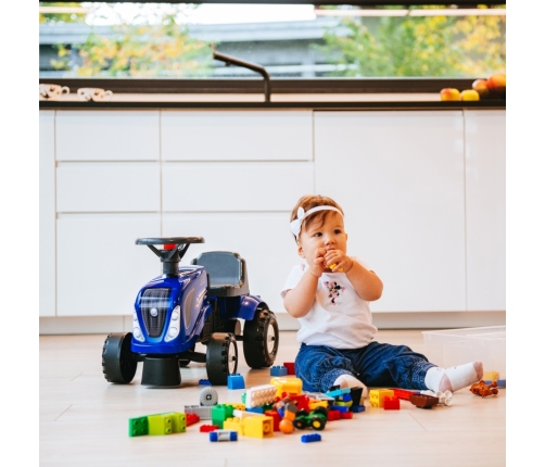 Stumjamā mašīna Traktors FALK Baby New Holland Blue